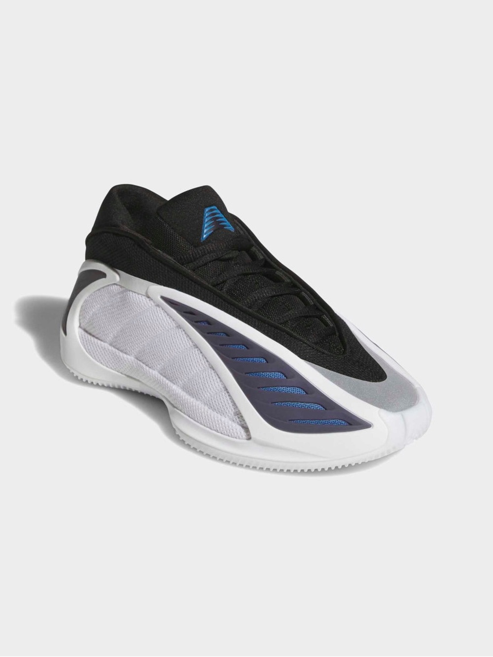 adidas Kids Black White Blue Slip-On Sneakers
